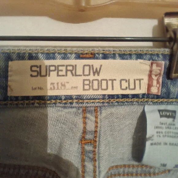 Levi’s Jeans Super Boot Cut Size Med JR - Picture 9 of 9